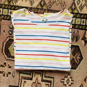 KULE Cotton Long-Sleeved Striped Shirt